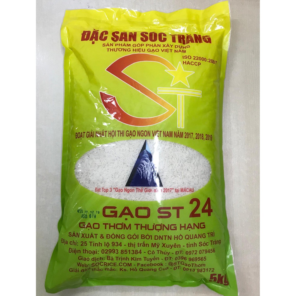 Giá gạo ST24 hiện tại